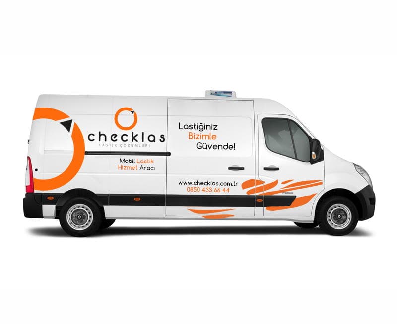 Checklas mobile tire service vehicle